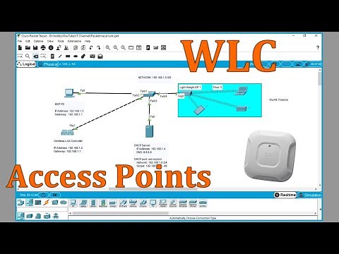 How To Configure WLC (Wireless LAN Controller) and Access Points - Cisco Packet Tracer