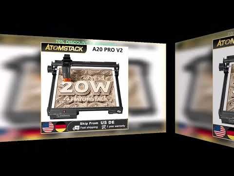 A must-have product! Atomstack A20 Pro V2 Laser Engraver machine Machine 20W Quad-Laser Cutter Me