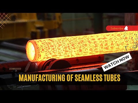 Manufacturing of steel tubes from billets to seamless tubes #machines #process