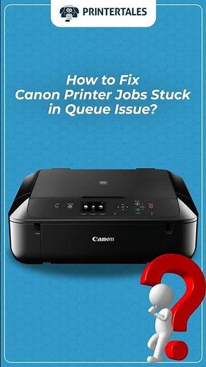 How to fix Canon printer jobs stuck in queue issue #printertales #canonprinter #printerproblems