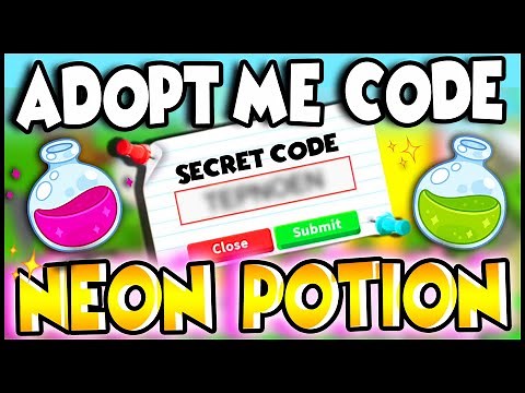 This SECRET CODE Gets You NEON POTIONS in Adopt Me!! Prezley