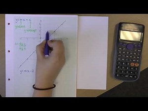 Finding the equation of a straight line graph
