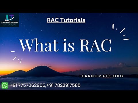 What is RAC ? Real application Cluster