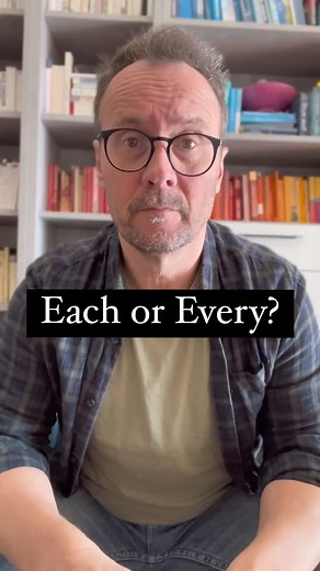 💫What’s the difference between each and every?➡️In many cases, these two words are interchangeable, but…➡️The word each emphasises individual things within a group of two or more. Every refers to the entire groupFor example: She painted each room a different colour✅(emphasis on each individual room)She painted every room black✅ (emphasis on the group)➡️Every basically means allEvery woman knows that I’m cool✅➡️Both each and every can be used only with countable nouns.➡️Every refers to groups of