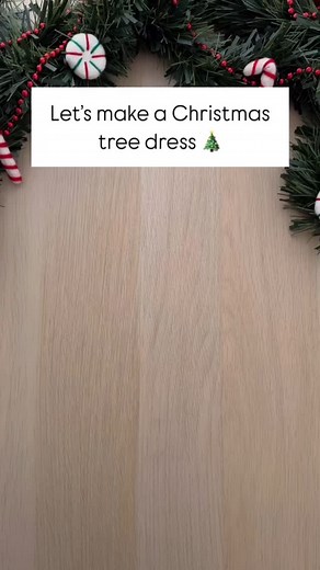 Have you ever thought about dressing your dolls as a Christmas tree? 🎄 This outfit is such a fun project and perfect for the holidays! It’s made using the ruffle dress from my Unicorn sewing pattern. It takes a little time to make, but trust me, it’s so worth it! I added felt balls as baubles, but you could decorate yours with tinsel, lace, beads, sequins, or anything sparkly to make it your own ✨ To complete the outfit, I used the boots and crown from my Fairy outfit pattern. A doll wearing a