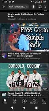 how to download Gqom sample for FLM and FLP on YouTube (2)