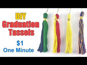 AMAZING DIY Graduation Tassels For LESS THAN $1 (Under a Minute)
