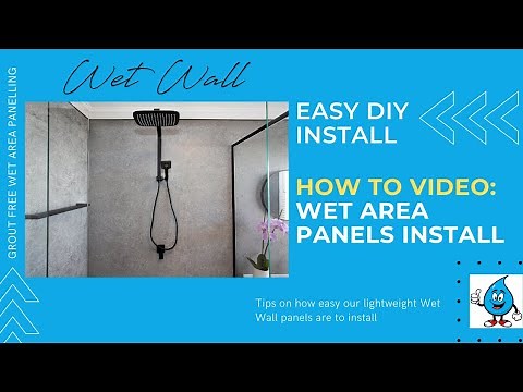 The Easy Way To Install Bathroom Wall Panels - Grout FREE, Waterproof Shower Wall Panels