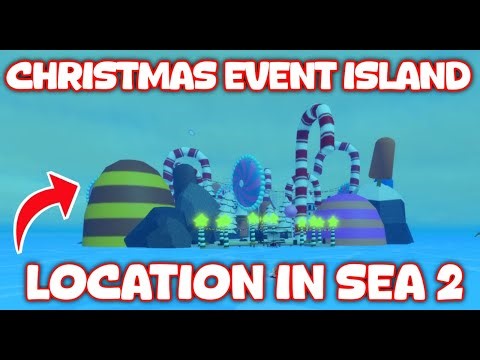 Christmas Event Island Location in Second Sea | Blox Fruits Christmas Event Island