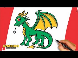 How to Draw Dragon For Beginners | Easy Dragon Drawing Step by Step Tutorial