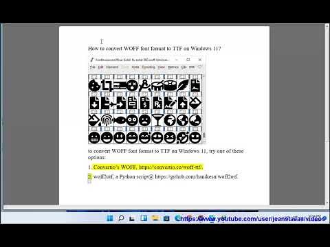 Convert WOFF font format into TTF on Windows 11