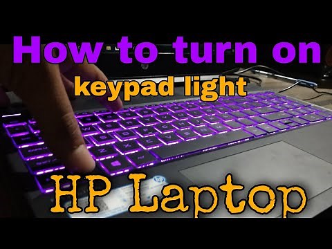 HOW TO ON KEYBOARD LIGHT ON HP LAPTOP||HP PAVILION LAPTOP