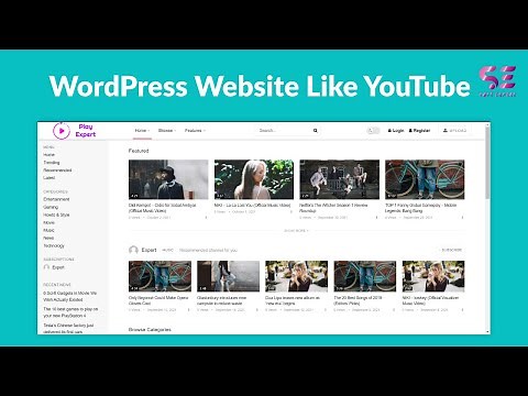 How To Make A Website Like YouTube Using WordPress | Video Sharing Website Design