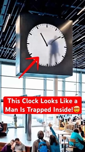 Why This Clock Looks Like Someone Is Trapped Inside