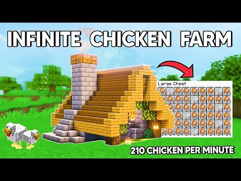 Minecraft EASY Automatic Chicken Farm Tutorial 1.21 Survival 🐨