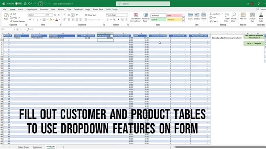 Sales Order Form Template | Excel | Google Sheets | PDF - Etsy