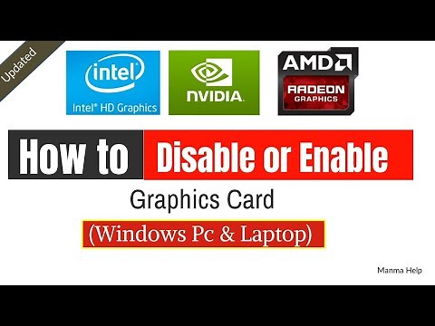 How to Disable or Enable Onboard Graphics Card in Pc/Laptop (Step by Step)