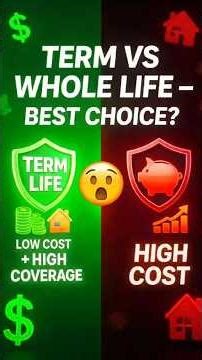 Term vs Whole Life - Which one actually makes sense? #lifeinsurance #familyinsurance