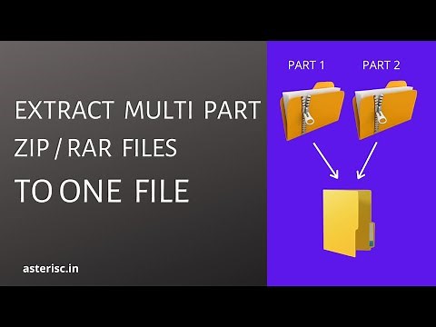 How to open or Extract Multi Part Zip files
