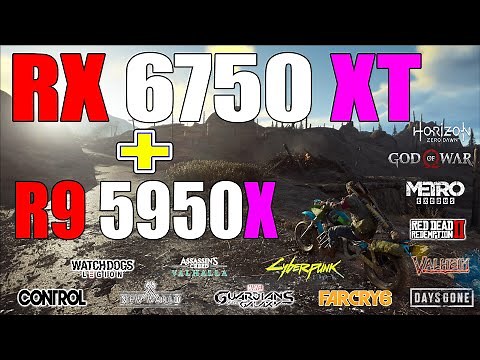 AMD RX 6750 XT + Ryzen 9 5950X - Test in 13 Games