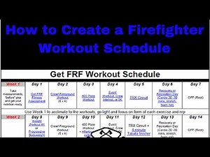 How To Create A Firefighter Workout Schedule - Fire Rescue Fitness