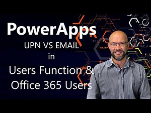PowerApps User() function & Office365Users