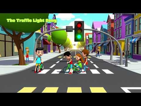 The Traffic Light Song | Educational Songs for Kids