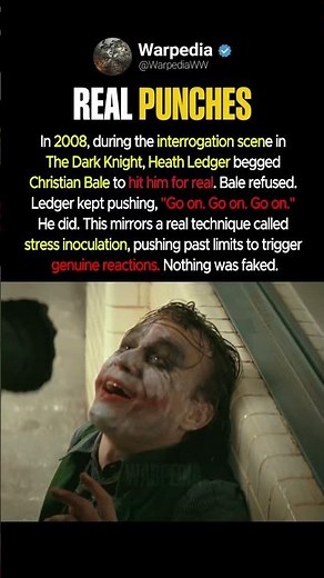 The Dark Knight Interrogation Scene Was Real #shorts