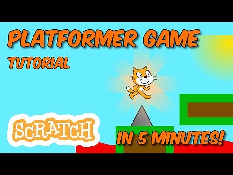 Make a PLATFORMER GAME in 5 MINUTES! || Scratch 3.0 Tutorial [Easiest Way]