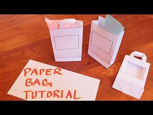 How to fold a small paper bag (Free printable template)