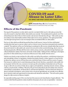 COVID-19 Resources and Updates - NCJFCJ