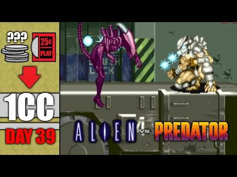 Can I Beat ALIEN vs PREDATOR on 1 Quarter?! A 1CC Journey (Day 39)