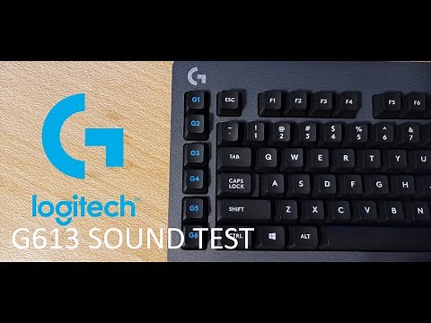 Logitech G613 Wireless Mechanic Keyboard - Typing Sound Test