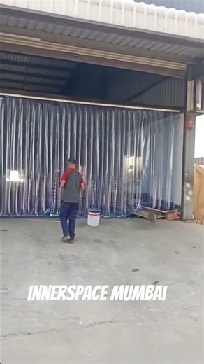 PVC Air Strip Curtain. #pvcblinds #aircurtain #partitionwall