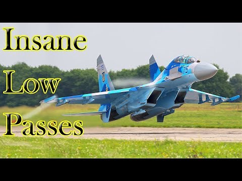 Insane Low Flying Aircraft | Low Passes | Jet Flybys | Crazy Military Pilots