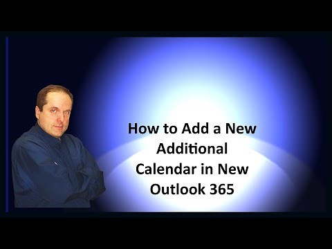 How to Add a New Additional Calendar in New Outlook 365