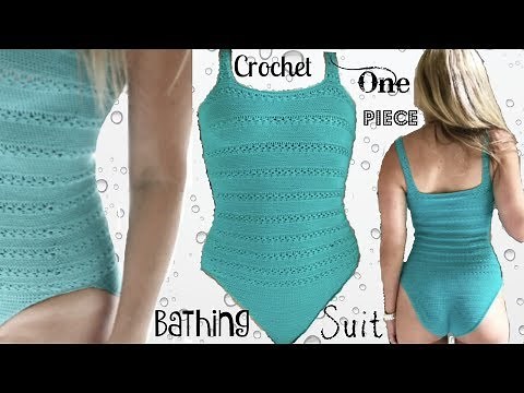 One Piece Crochet Bathing Suit