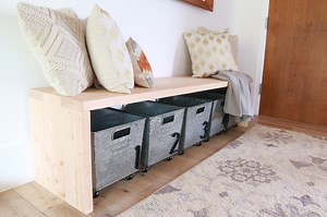 Easy DIY 2x6 Waterfall Bench Tutorial