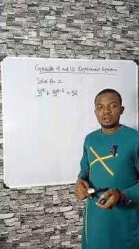 Grade 9 & 10: Simplify and Solve Exponential Equations Easily! #ExponentialEquations #Grade10Math