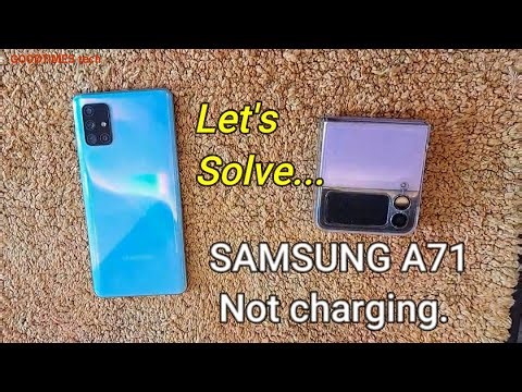 Samsung Galaxy A71 not charging | How to fix on your own | Phone fell down.