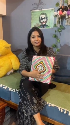 crochet pillow cover || crochet patterns || crochet tutorial || #crochet #diy #shorts #viral