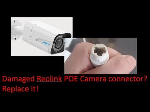 Replace damaged POE camera ethernet ends
