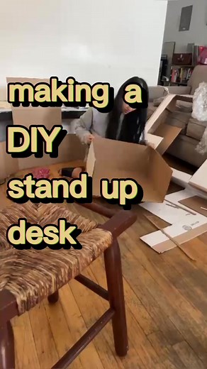 DIY Cardboard Standing Desk: Blueprint & Tutorial Included