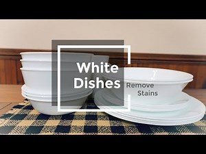 How to Remove Deep Stains from Dishes
