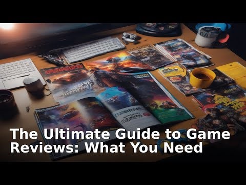 The Ultimate Guide to Game Reviews: What You Need to Know