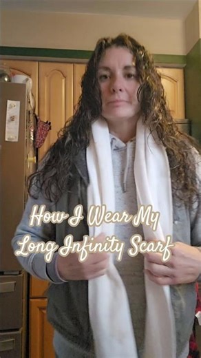 How I Wear My Long Infinity Scarf #shorts