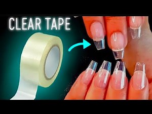 DIY CLEAN TAPE FAKE NAILS | HOW TO MAKE STRONG TAPE NAILS AT HOME !
