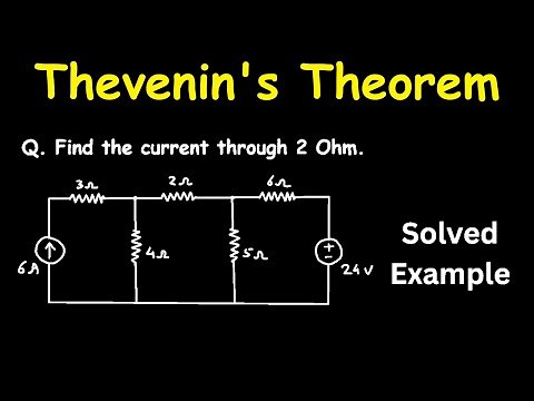 Step by Step Thevenin's Theorem Solved Example Problem | Thevenin's Equivalent Circuit and Statement