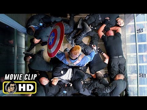 CAPTAIN AMERICA: THE WINTER SOLDIER (2014) "Elevator Fight Scene" [HD] Marvel