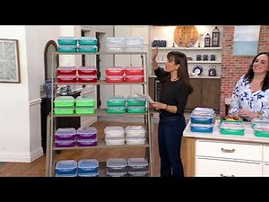 LocknLock Set of 4 Square Storage Containers with Dome Lids on QVC